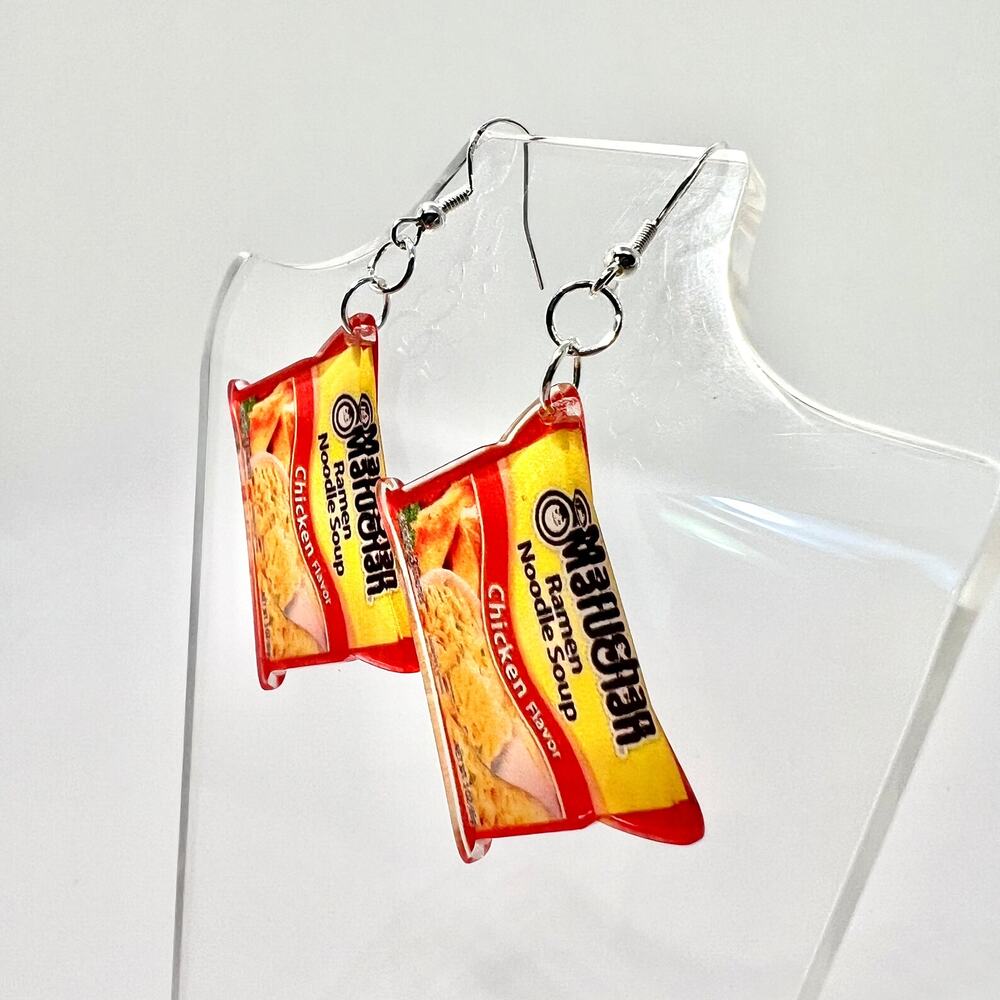 Ramen Noodles Earrings - Ramen Earrings - Ramen Accessories - Kawaii Earrings - Picture 5 of 8